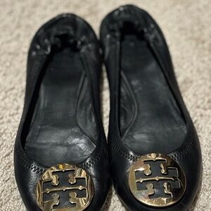 Tory Burch Black Ballet Flats